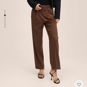 Mango high wrist straight pants